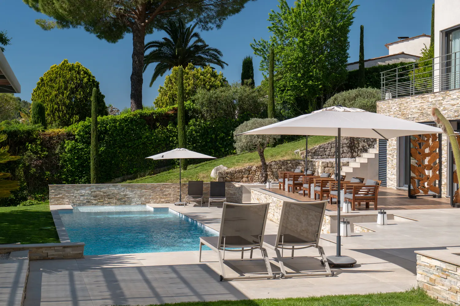 Villa Soha — Détail jardin méditerranéen — Mougins