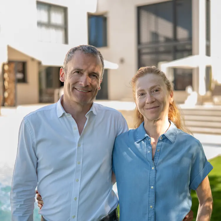 Muriel et Christophe Habeland, hôtes de la Villa Soha — Mougins